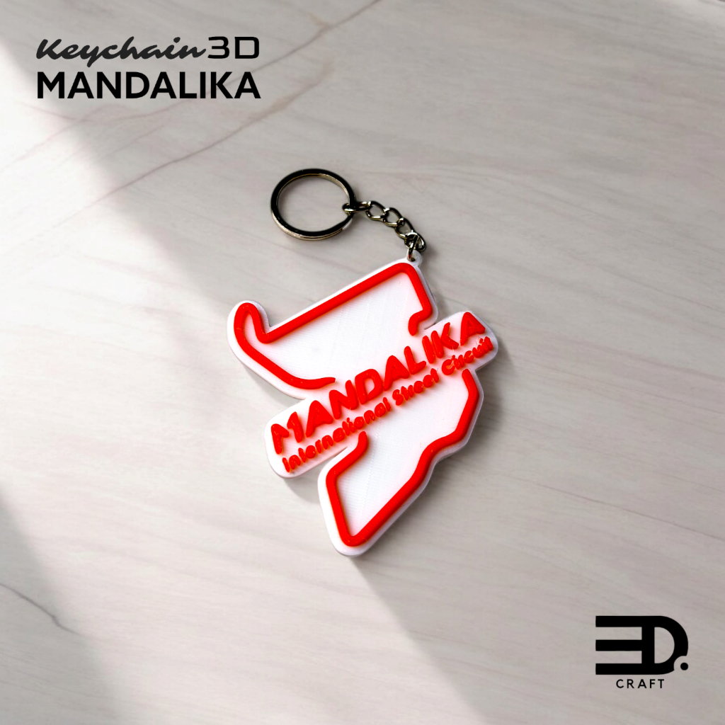 Gantungan Kunci 3D Custom Mandalika