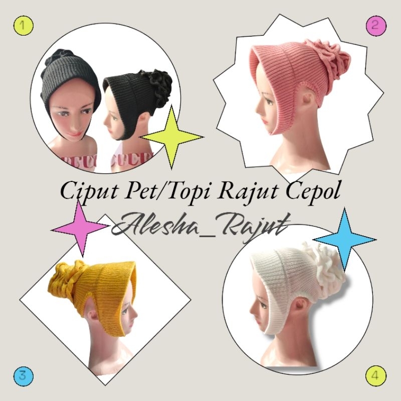 CIPUT ANTI BUDEG PET KONDE/CIPUT TOPI BAHAN RAJUT PREMIUM