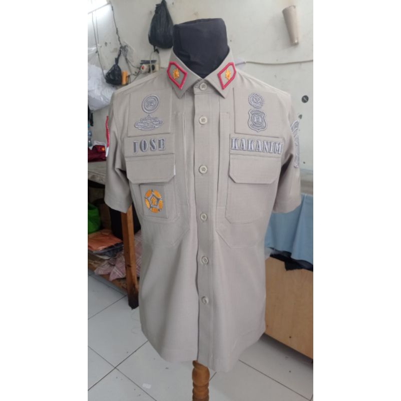KEMEJA PDL TACTICAL CREAM KUMHAM