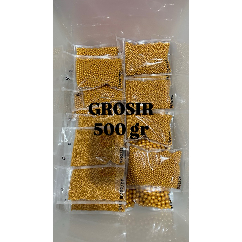 

[GROSIR] Gold pearl sprinkles hiasan kue mutiara grosir 500gr