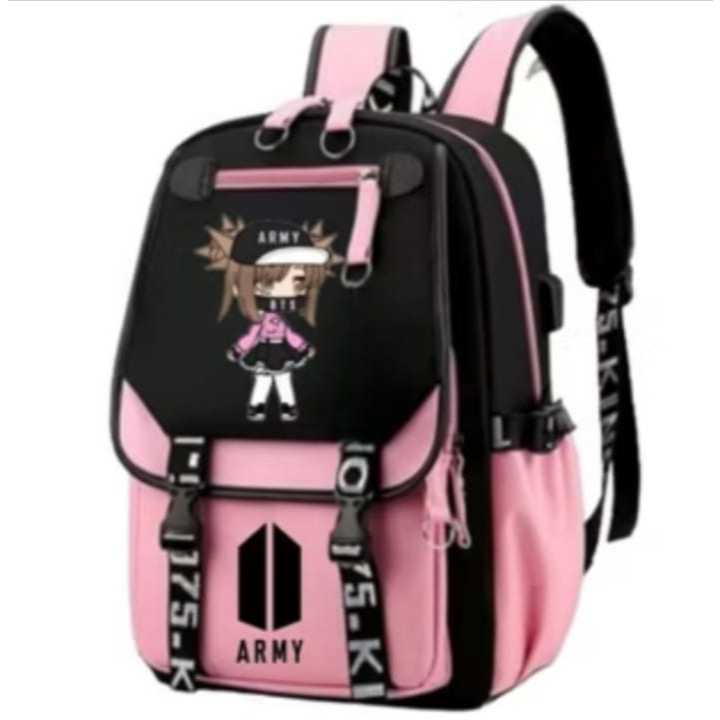 TAS SEKOLAH ANAK PEREMPUAN RANSEL ANAK TAS FIRAL LABUBU BTS  TK SD SMP SMA BOM TERBARU