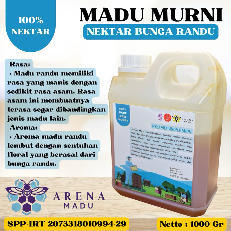 

RAW HONEY RANDU-Madu Asli dari Nektar Bunga Randu Murni