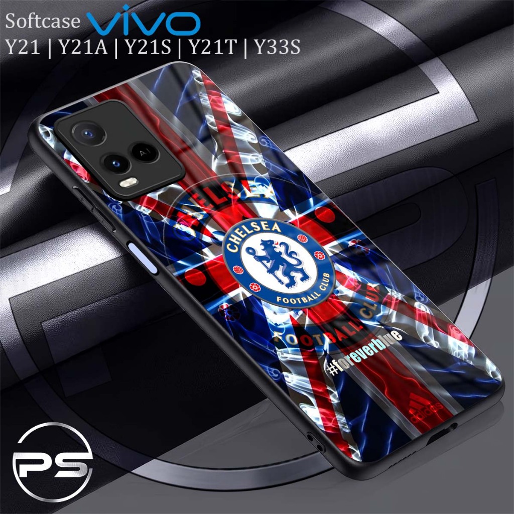 PS82 Softcase Kilau Vivo Y21 Y21A Y21S Y21T Y33S | Case Hp Vivo Y21 Y21A Y21S Y21T Y33S | Kesing Gla