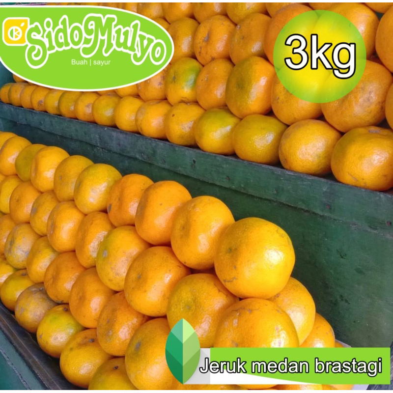 

[Paket 3 Kg] Jeruk medan Manis brastagi manis | ud sidomulyo