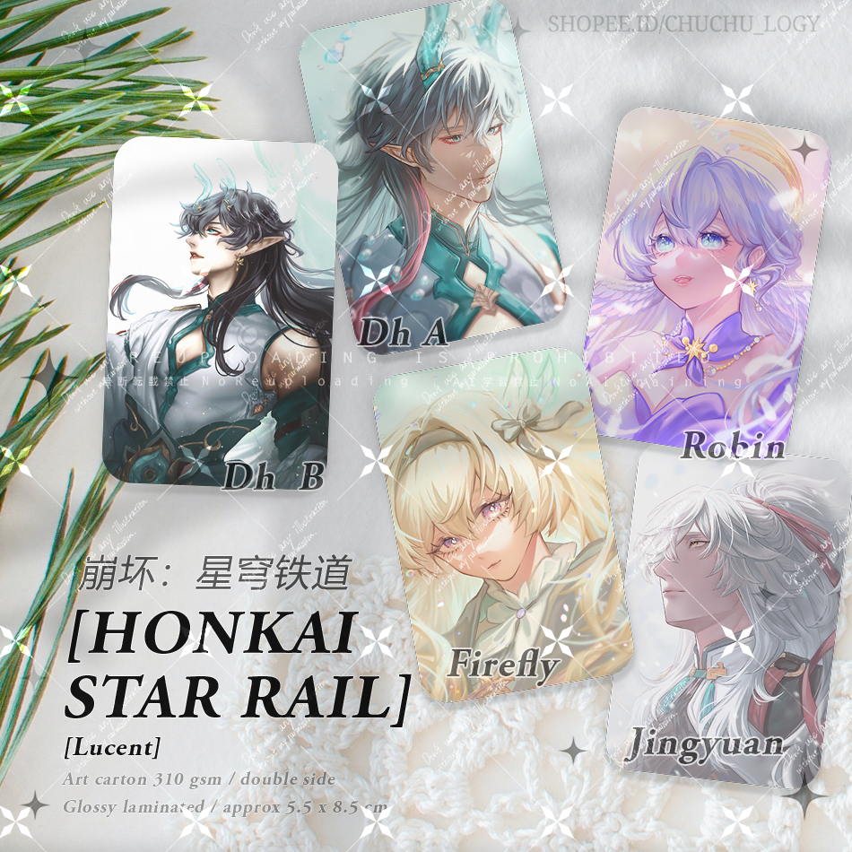 HSR Honkai Star Rail [Lucent] Danheng IL Jingyuan firefly robin Photocard glossy laminated double si
