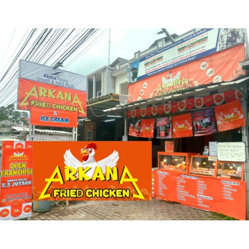 Promo 10 Pendaftar Pertama Arkana Fried Chicken, Franchise Premium/ Kemitraan Termurah Se-Indonesia,