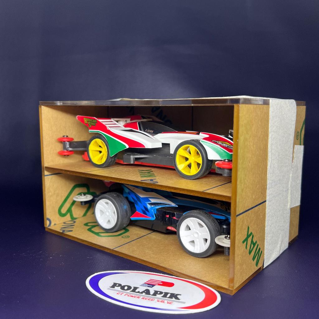 Box Tamiya 2 susun Kotak Tamiya 2 Akrilik Box Display Tamiya Mini 4wd