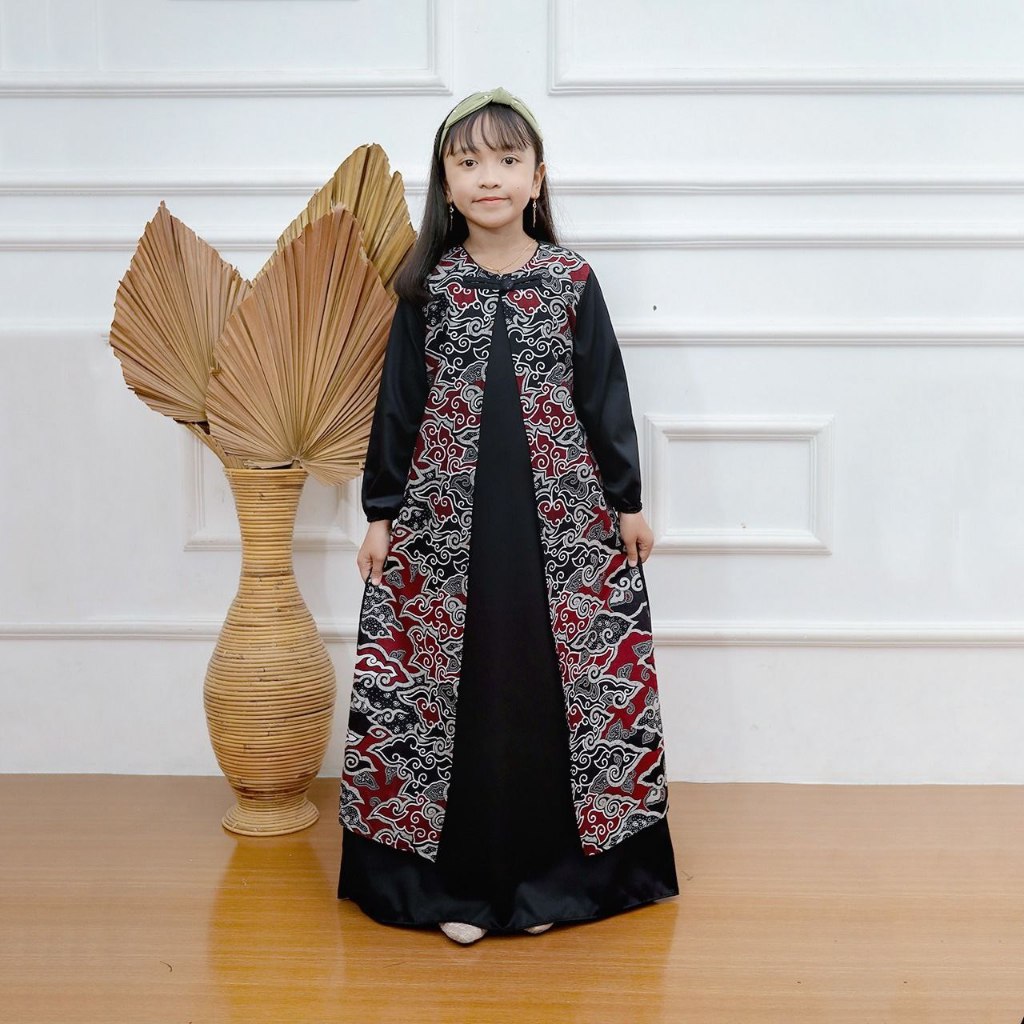 Baju Gamis Batik Anak Perempuan Umur 3-12 Tahun Fashions Gamis Modern