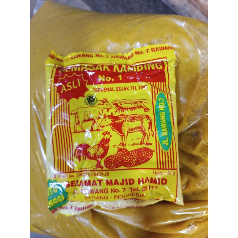 

Bumbu kambing Selamat Majid Hamid asli