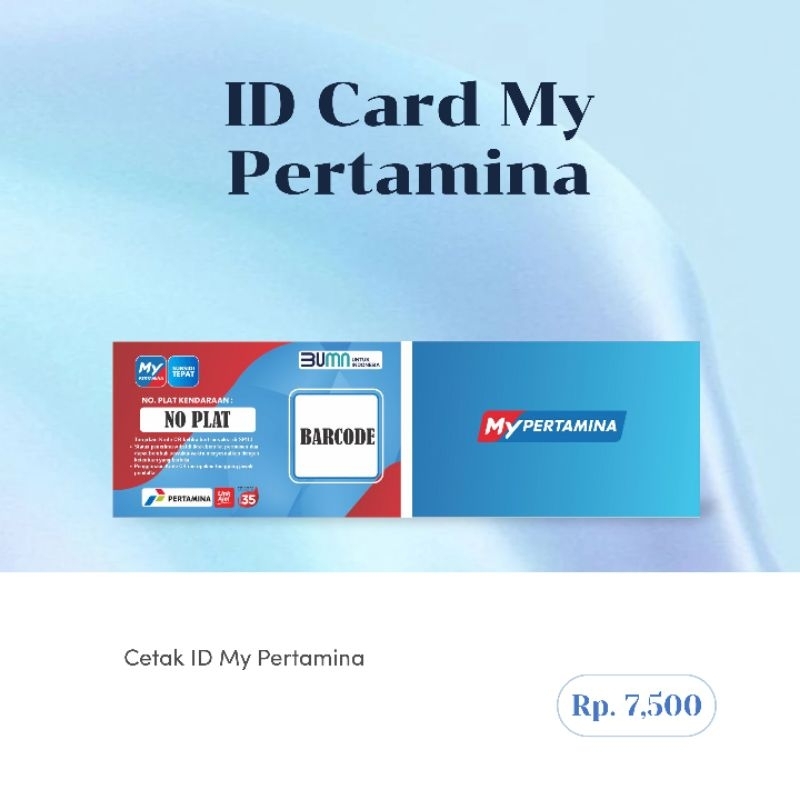 

Kartu My Pertamina Bahan PVC