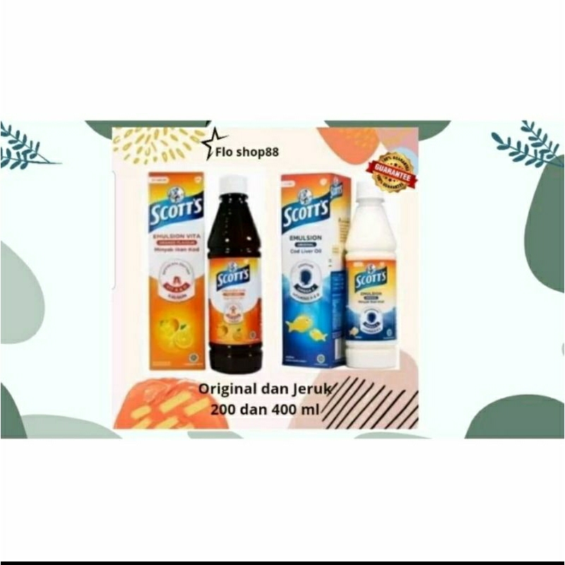 SCOTT EMULSION / SCOTT EMULSION ORIGINAL / SCOTT EMULSION 400ML / SCOTT EMULSION ANAK / SCOTT EMULSI