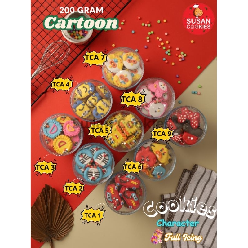 

Cookies Toples full Icing 200 gram (cartoon) JABODETABEK Only!