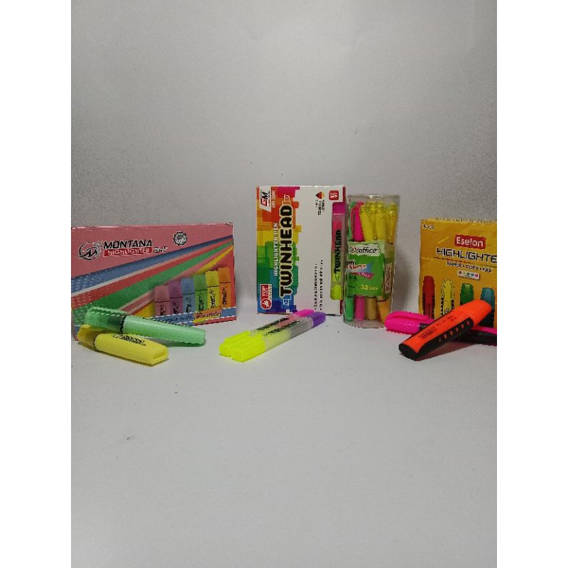 

HIGHLIGHTER/STABILLO ESELON, GAJAH MADA, FLEXOFFICE, MONTANA (1PAK)