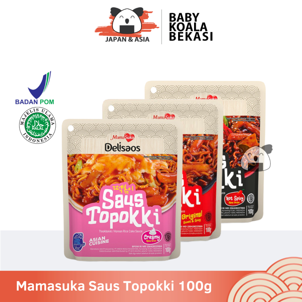 

MAMASUKA Saus Topokki Instan 100 g Halal | Creamy Spicy Original - Bekasi