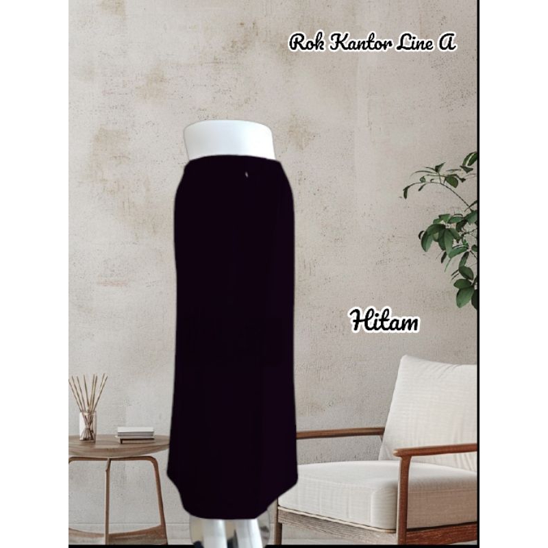 ROK KANTOR ROK KERJA ROK KULIAH ROK KURNIA YS Rok bahan rok dasar rok line A rok model A pinggang ka