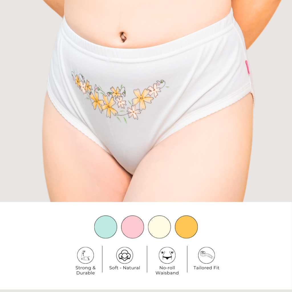 Celana Dalam Wanita Motif Bunga Celana Dalam Wanita Standard Sablon CD Wanita Motif Bunga Celana Dal