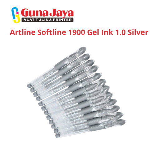 

Artline Softline 1900 Gel Ink 1.0 Silver - Pulpen Gel Premium Warna Silver untuk Menulis Halus