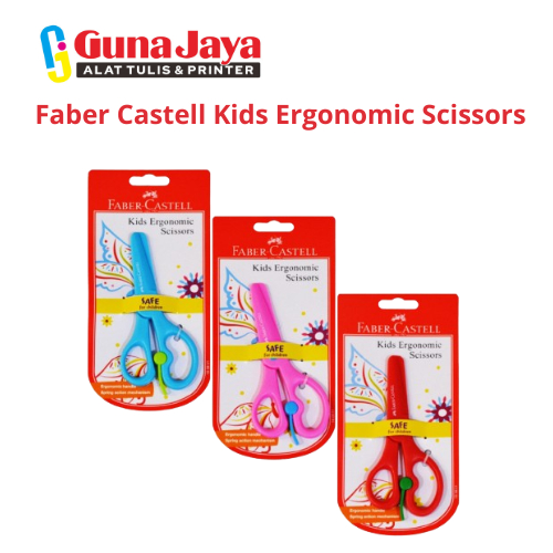 

Faber Castell Kids Ergonomic Scissors - Gunting Ergonomis Faber Castell untuk Anak, Nyaman dan Aman