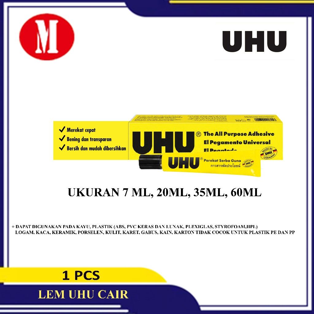 

UHU All Purpose Adhesive Pegasio Universal/Lem Cair UHU.