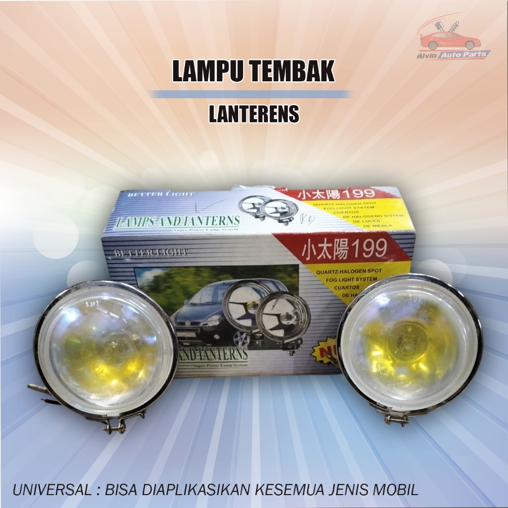 LAMPU TEMBAK LANTERENS UNIVERSAL / LAMPU KABUT MOBIL UNIVERSAL