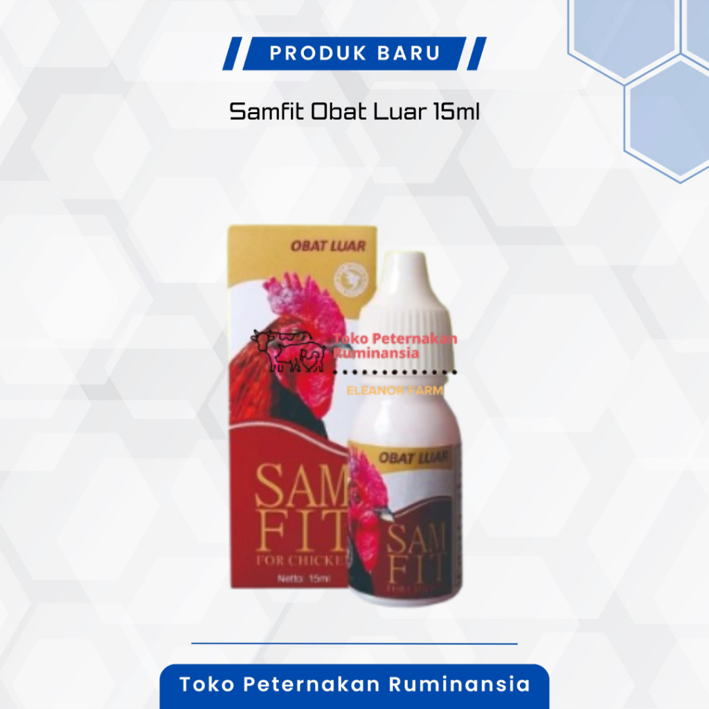 Samfit Obat Luar Obat Ayam Sakit Mata Snot Bengkak Berair Merah Berbusa Luka Borok Kutil Bubul 15ml