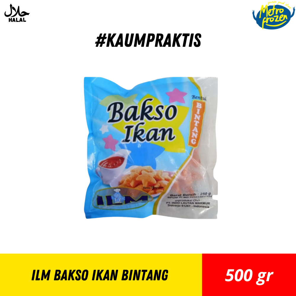 

ILM Bakso Ikan Bintang 500gr //bakso ikan brntuk bintang //bakso ikan bintang instan Banjarmasin