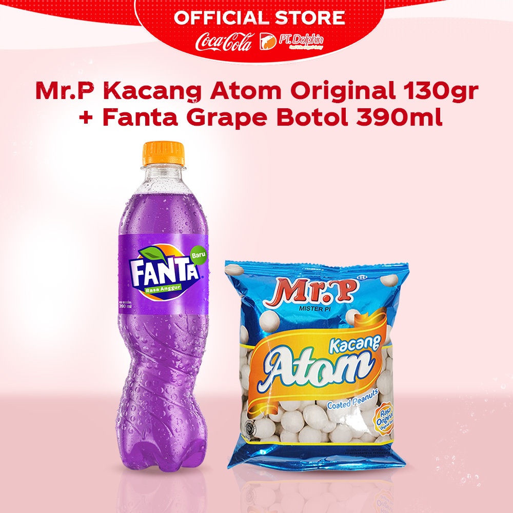 

[Bundling] Atom Coated Peanuts Original 130 g + Fanta Grape PET 390ml
