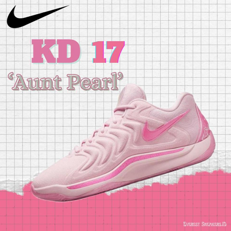 sepatu basket FZ1519-600 - Nike KD 17 EP - Aunt Pearl - Pink
