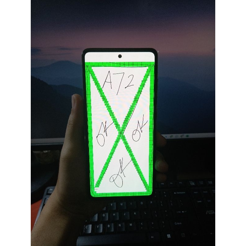 Lcd Samsung A72 Original Copotan Minus