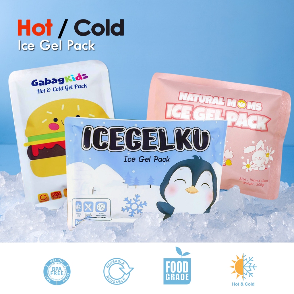 Ice gel pack kecil 200 gram pendingin asi cooler gel botol asip jel pendingin minuman udara ruangan