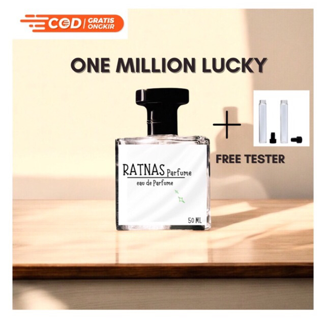 RATNAS PARFUME - Inspired by 1 million lucky - PARFUME PRIA - TAHAN LAMA - PARFUM 30 ML dan 50 ML - 