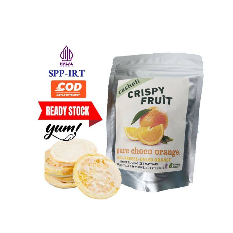 

casheli Crispy Orange 50g Freeze Dried Chocolate Coated Jeruk Snack