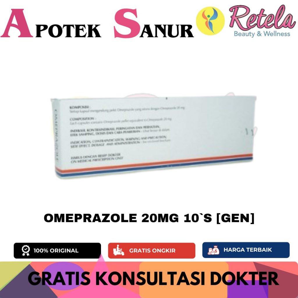 Omeprazole 20 mg 10 Kapsul