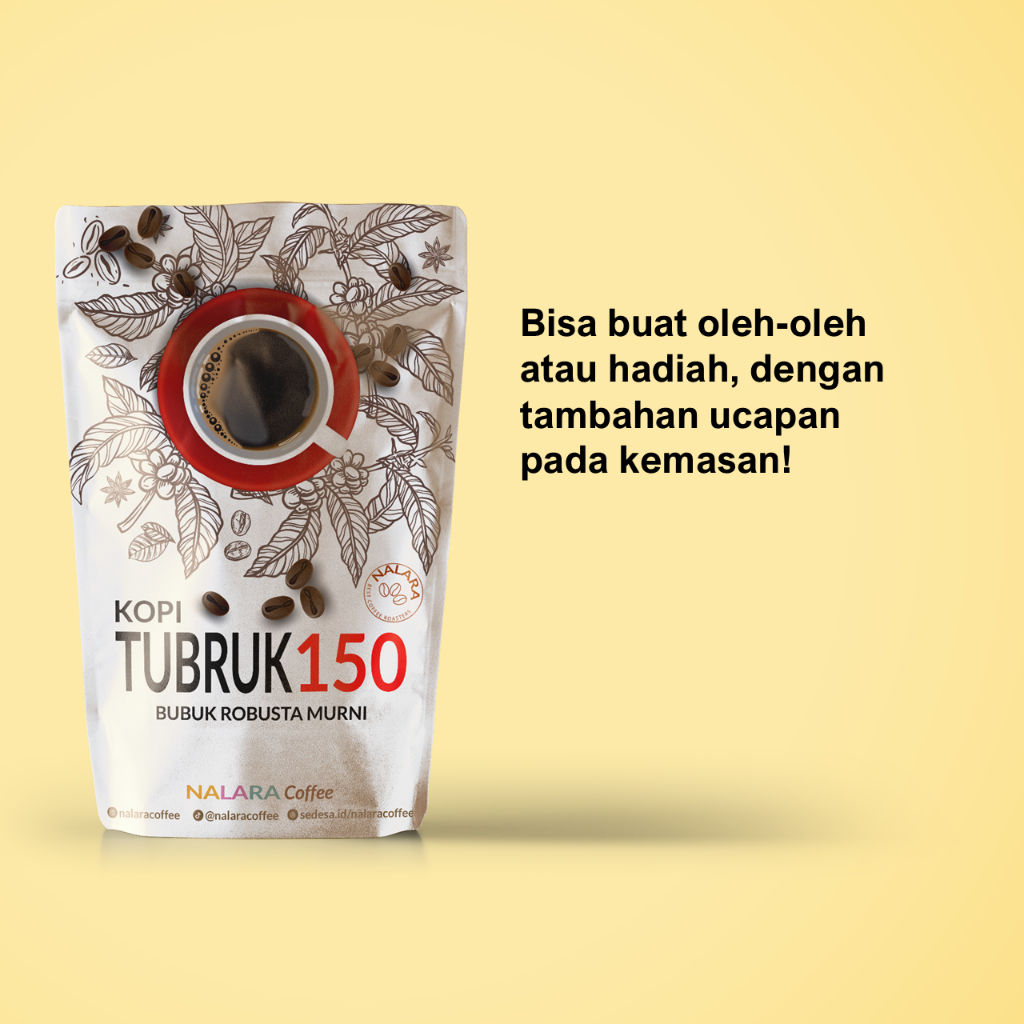 

Kopi Tubruk 150 Bubuk Robusta Murni Nalara