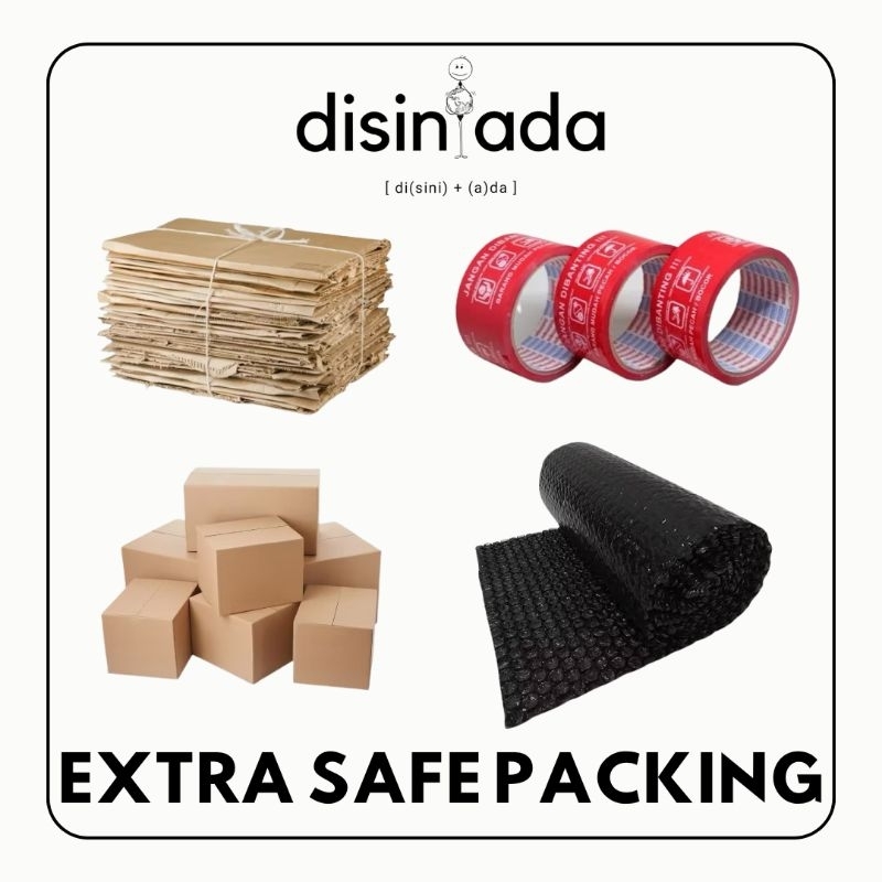 

EXTRA SAFE PACKING BUBBLE WRAP / KARDUS / STICKER FRAGILE (MOHON BACA DESKRIPSI DENGAN TELITI)