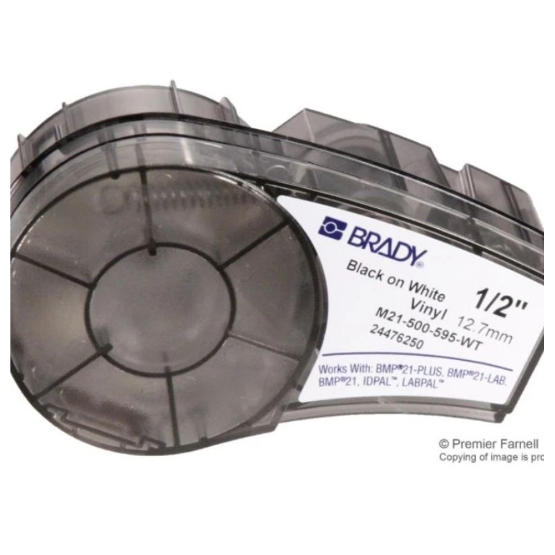 

tape label brady vinly 12mm M21-500-595 WT
