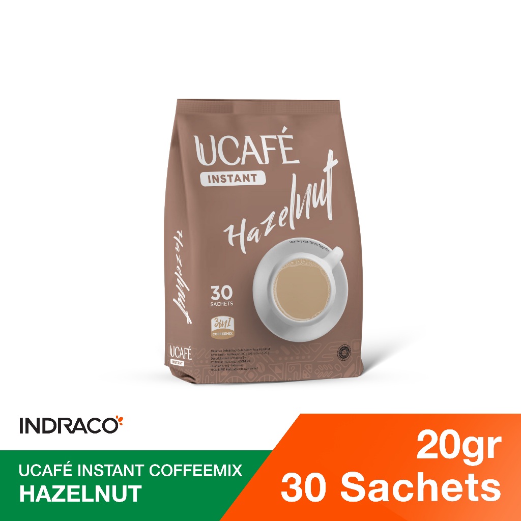 

UCAFE Instant Coffee Hazelnut P30 (30 sachets x 20g)