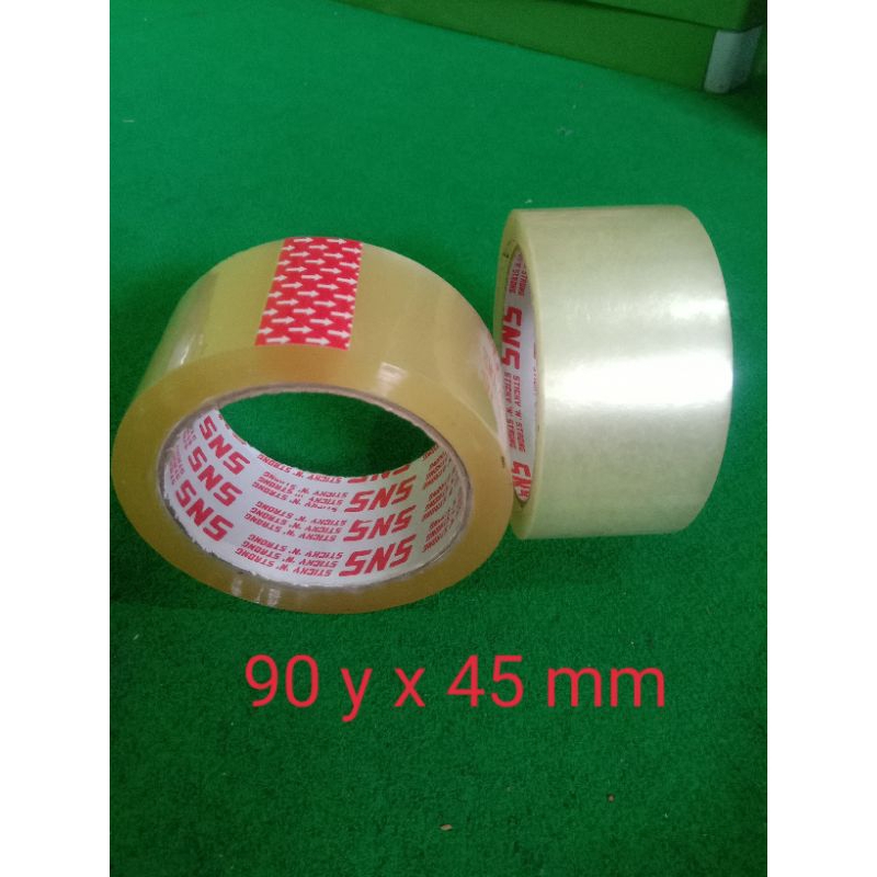 

Lakban bening 90 yard x 45 mm SNS sticky N Strong 1 pc