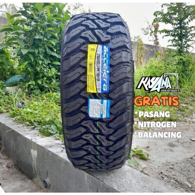 Ban Ring 20 Ukuran 275/55 R20 Accelera Type M/T-01 Ban Mobil Offroad R20
