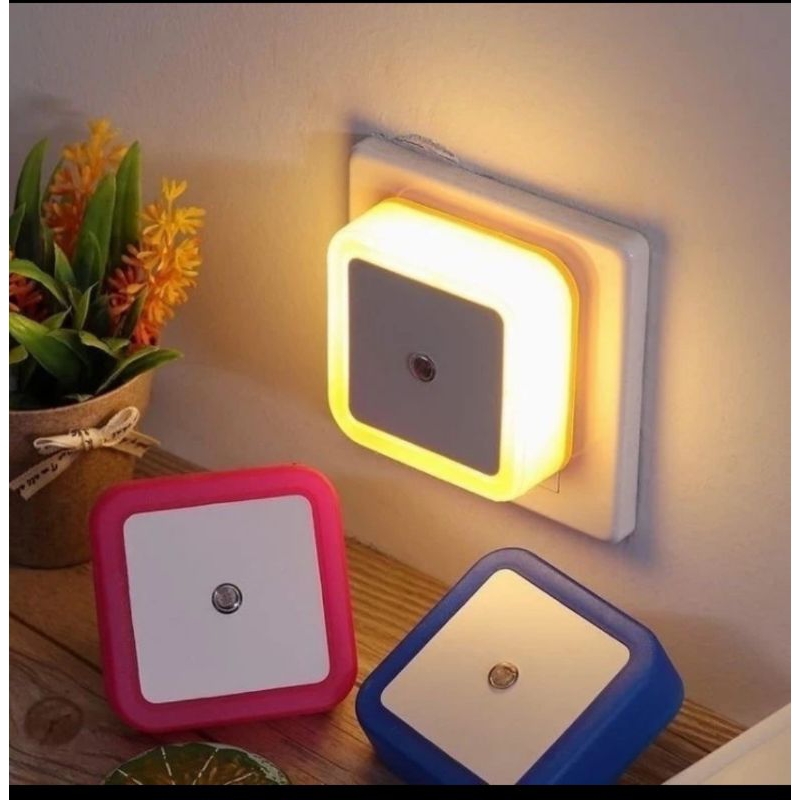 Lampu Sensor Kotak/Night lam Mini Hias Kotak LED/Lampu Pintar LED Warna-warni
