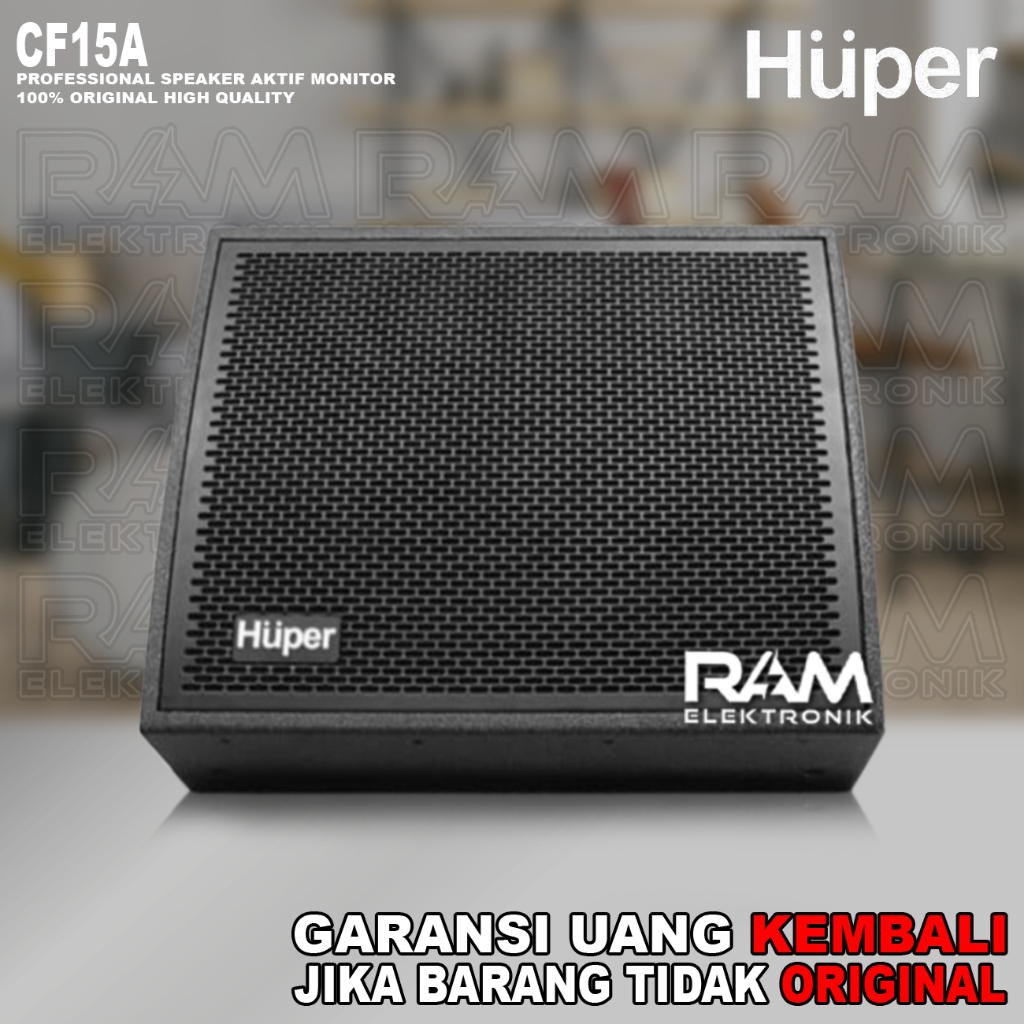 (jual 2 buah) Speaker Aktif 15 Inch HUPER CF15A | CF 15A | CF 15 A Floor Monitor Original