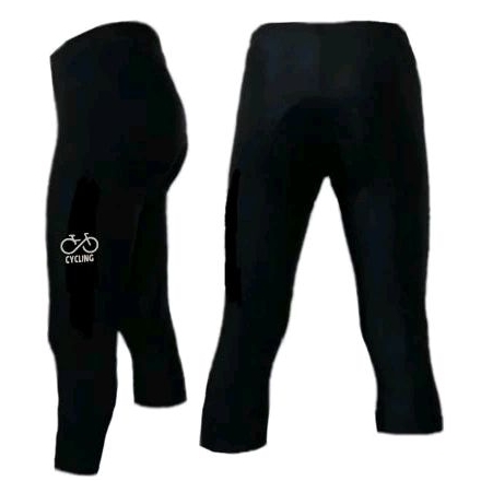 celana sepeda 3/4 padding busa cycling roadbike pant celana gowes pria wanita