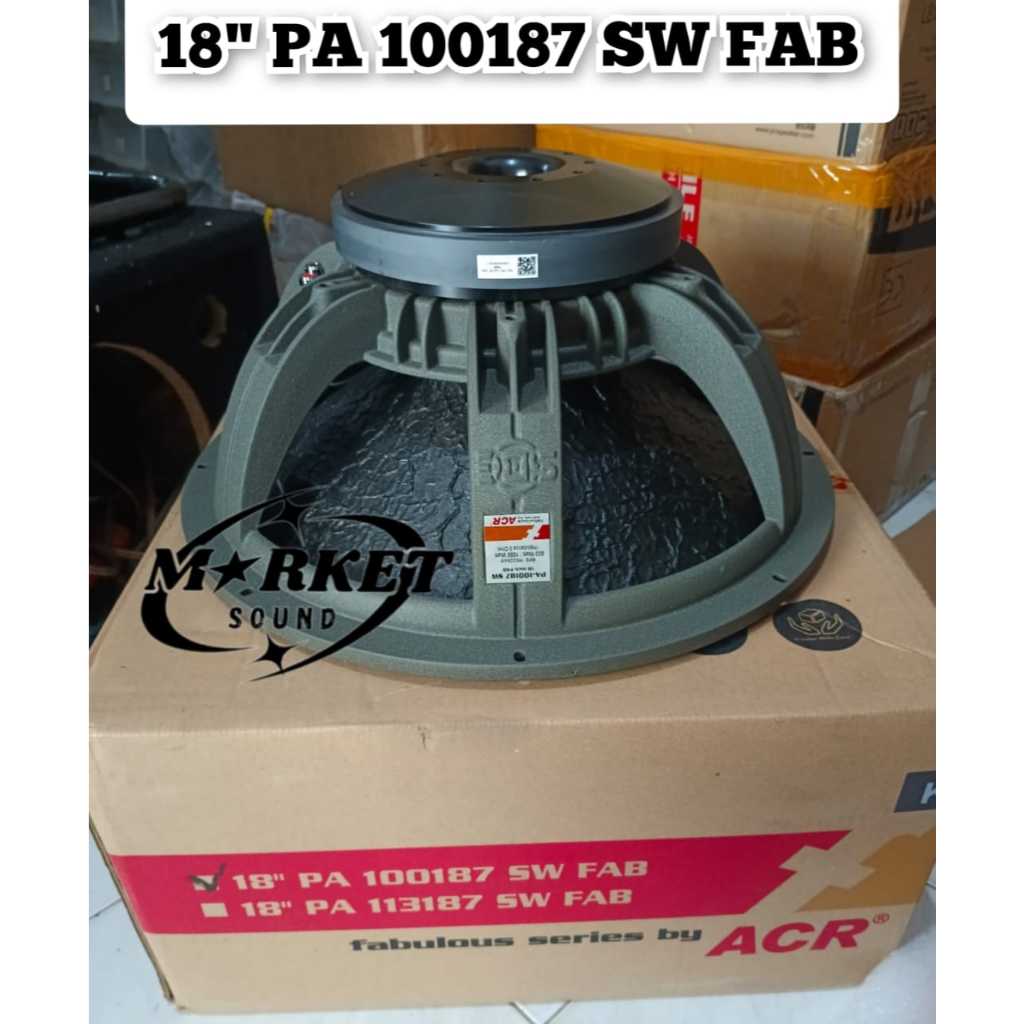 Speaker Fabulous 18 inch PA 100187 SW ACR original subwoofer Speaker fabolus 18 in 100187
