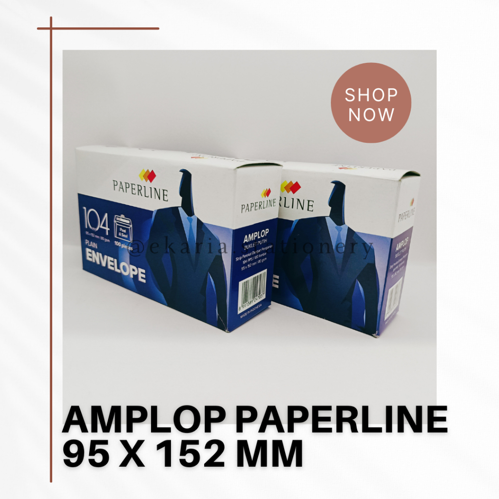 

AMPLOP | PAPERLINE | AMPLOP KONDANGAN | AMPLOP TANGGUNG | AMPLOP PAPERLINE 95 X 152 MM | EKARIA STATIONERY