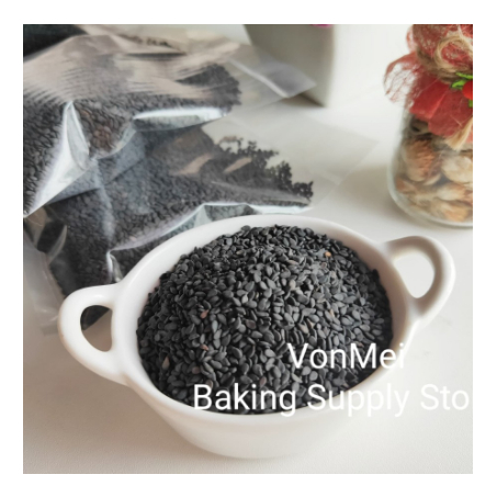

Black Sesame Seeds Biji Wijen Hitam PREMIUM 500 gr 1/2 kg Bagus Bersih