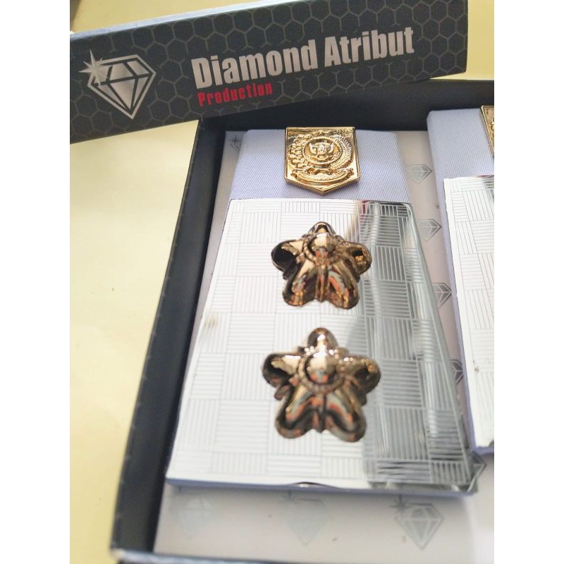 Pangkat PDH Lurah Plat Kain Putih Sesuai Permendagri