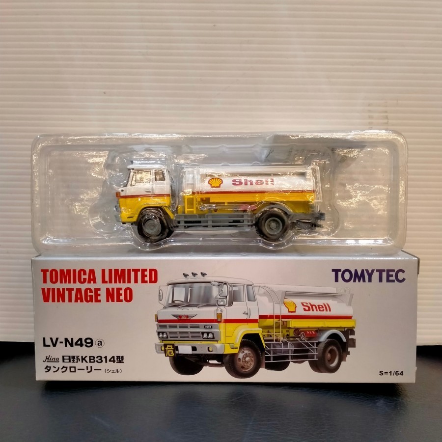 Tomytec Tomica Limited Vintage NEO Hino KB314 type tanker truck (shell