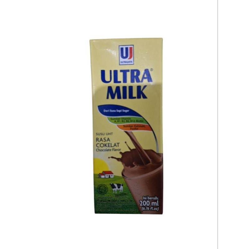 

Susu UHT Ultra Milk Rasa Cokelat Netto 200ml