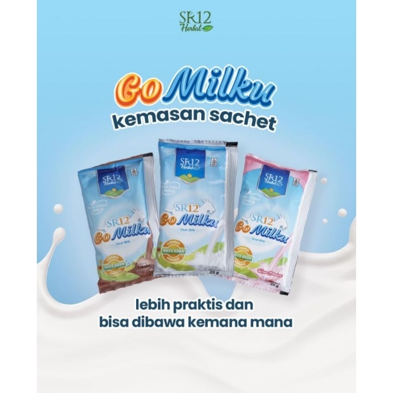 

GOMILKU SUSU KAMBING ETAWA SR12 KEMASAN 1 PACK 1000 GRAM (40 Sachet)