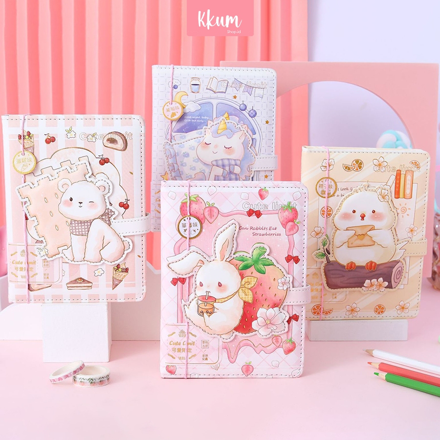 

Ay00! Notebook Bunny Planner Agenda Magnetic Notepad Magnet Cute